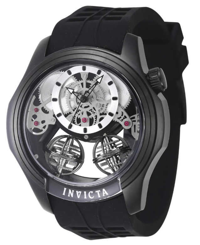 Invicta Specialty Twin-Axis Men's Watch w/ Skeleton Dial - 46mm, Black (47374)