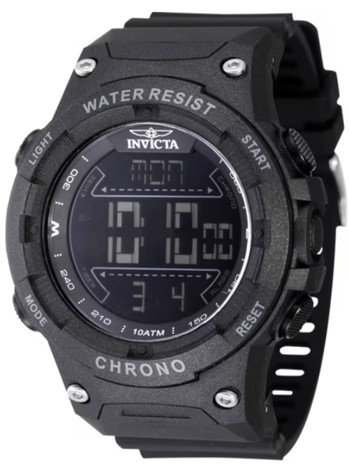 Invicta Racing Burnout Digital Men's Watch - 52mm, Black 47523