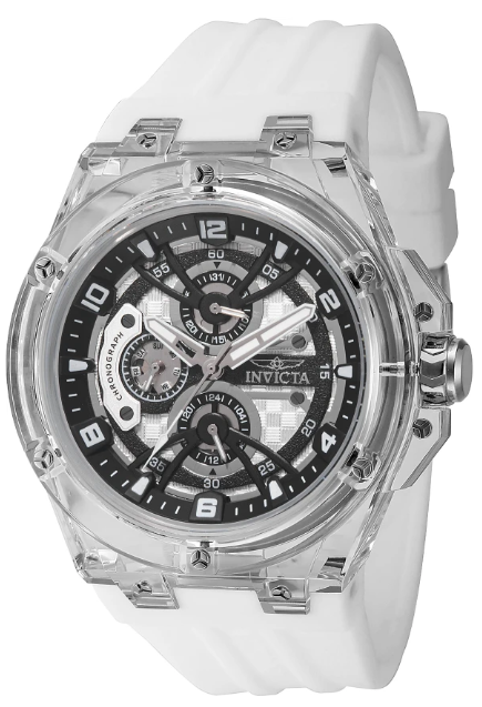 Invicta Racing Saphirex Men's Watch - 46mm, White (48800)