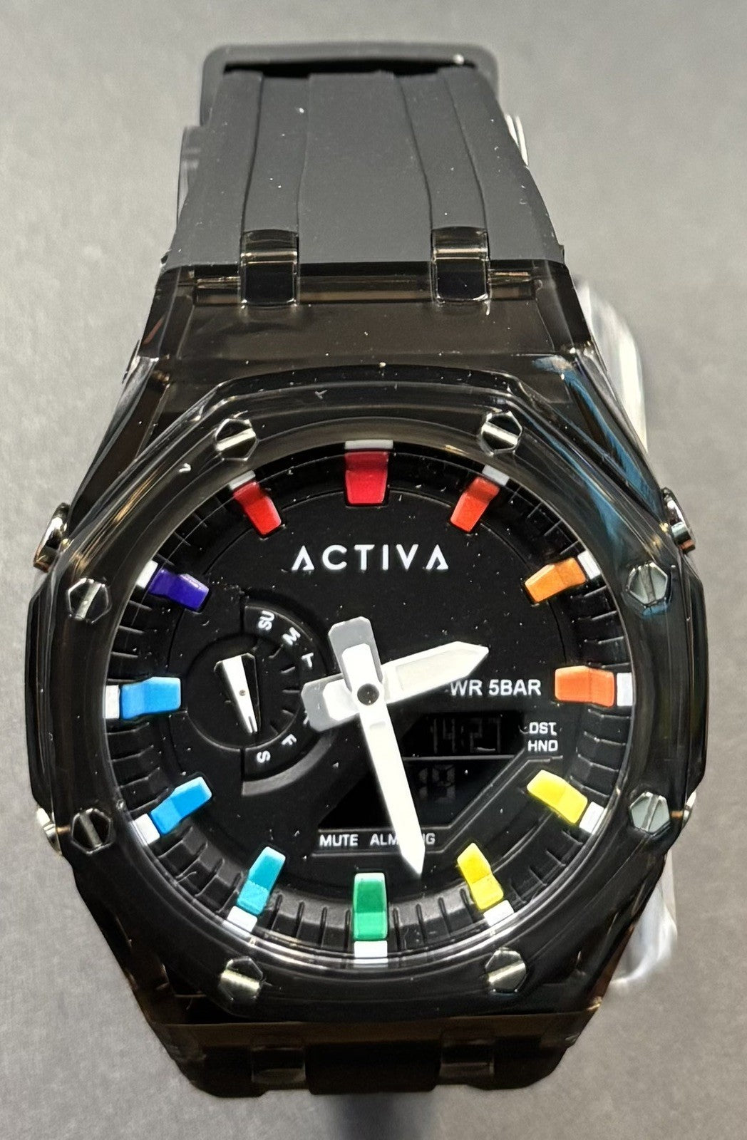 Activa Kaleido X Invicta Men's Digital Watch - 44.2mm, Black ACW2100-006 NEW