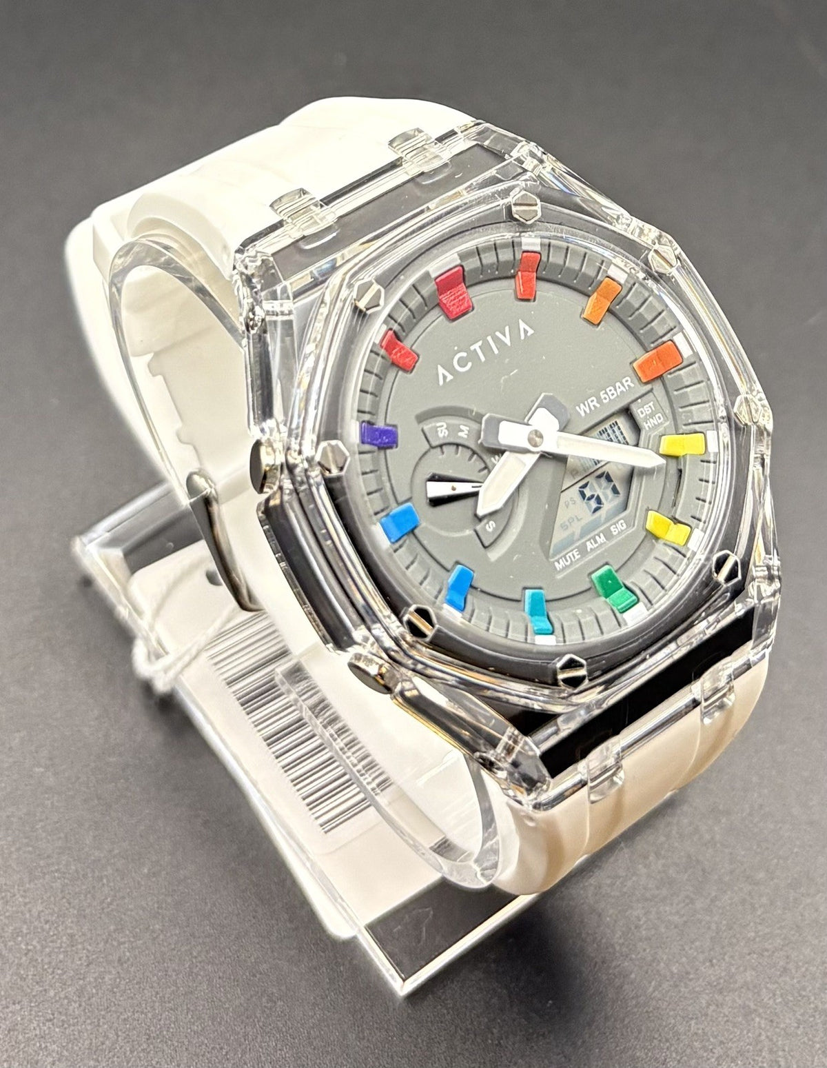 Activa Kaleido X Invicta Digital Watch 44.2mm Clear White - ACW2100-003 NEW