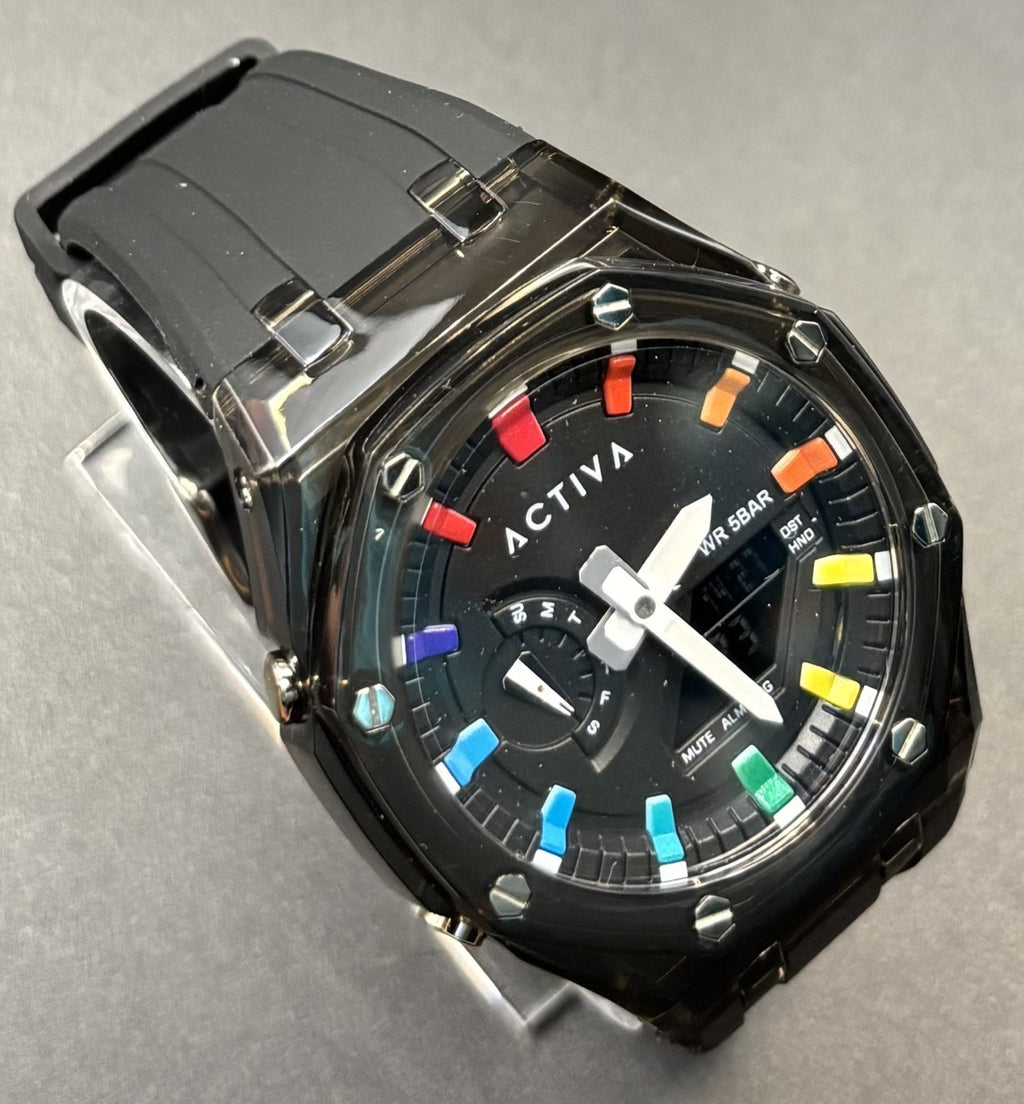 Activa Kaleido X Invicta Men's Digital Watch - 44.2mm, Black ACW2100-006 NEW