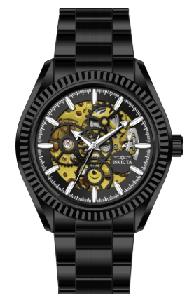 Invicta Objet D Art Glyph Automatic Men's Watch w/ Skeleton Dial - 43mm, Black (69754)