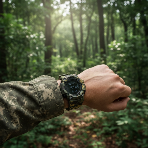 Activa X Invicta Digital Men's Watch - 56mm, Camouflage, Green ACW1968-001
