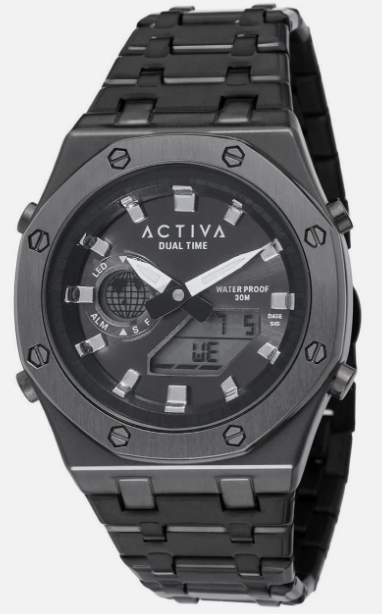 Activa Signal X Invicta Digital Unisex Watch - 45.5mm, Black ACWM303-003