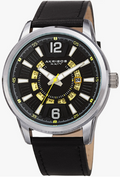 Akribos XXIV Quartz Black Dial Men's Watch AK1079SSBK