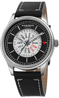 Akribos Xxiv Black Dial Men's Quartz Watch AK1126SSBK