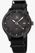 Joshua And Sons Quartz GMT Grey Dial Men's Watch JX147BK