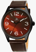 Joshua & Sons Burgundy Dial Men's Quartz Watch JX144BR