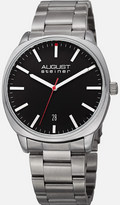 Men's August Steiner Classic Three Hand Movement Date Bracelet Watch AS8237SSB