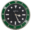70043 - Invicta Pro Diver Wall Clock, Green Dial, Black Bezel - 70043