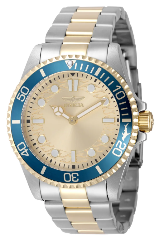 Invicta Pro Diver Crestcore Men's Watch - 43mm, Gold, Steel (49697)