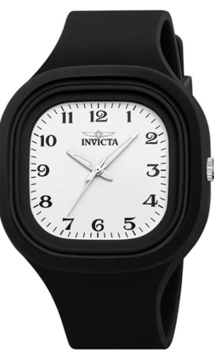 Invicta Celestial Lady 45.3mm Black Tone Case White Metal Dial Black Band SD-006 Quartz #28 - 70387