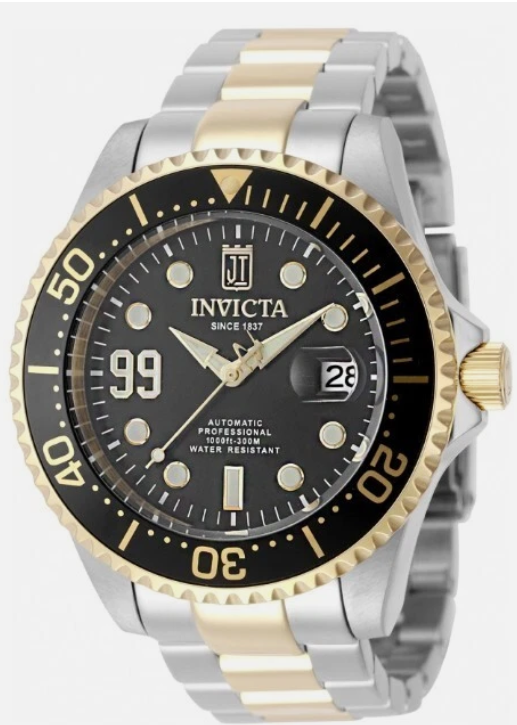 Invicta JT Nerovia Automatic Watch - Gold and Steel Tone Case, 36 of 99 47mm (51309)