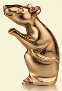 Baccarat Zodiac Gold Crystal Mouse 2020 Figurine 2813062