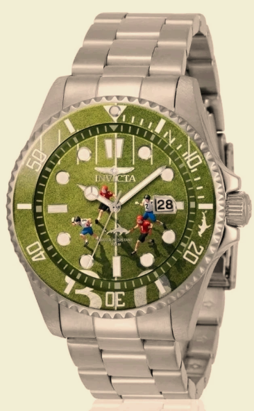 Invicta Pro Diver Visions from Above 51061 Men's Football Watch 43mm - NEW