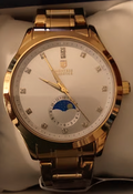 Invicta x Montres Prestige Men’s Classic Moon Phase Gold Watch 42mm MPW-0363