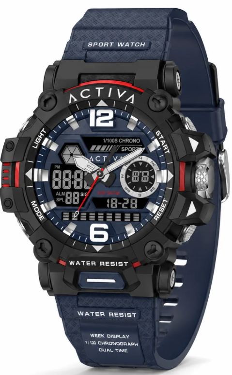 Activa X Invicta Digital Men's Watch - 49mm,  Blue (ACW8072-005)